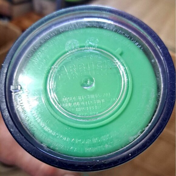 Starbucks Exclusive 2020 Glitter Christmas Tree Green 24 oz Cold Cup Tumbler NWT - Picture 6 of 8
